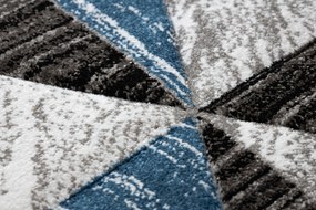 Koberec ALTER Nano trojuholníky, modrý