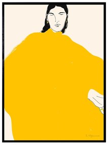 THE POSTER CLUB Autorský plagát Yellow Dress by Rosie McGuinness 50 x 70 cm