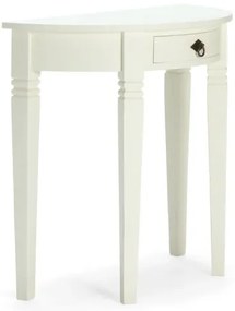 furniture-nabytek.cz - Masívny toaletný stolík Catana v bielej farbe, borovica, lakovaný – guľatý