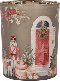 Sklenený svícen na čajovú sviečku Louskáček Louskáček - Ø 10*13 cm