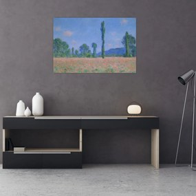 Obraz - Claude Monet, Poppy Field (Giverny), reprodukcia (90x60 cm)