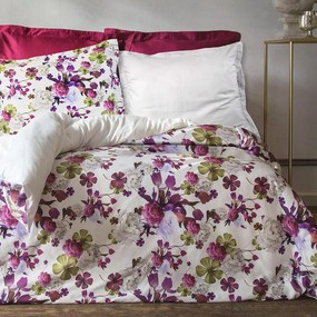 SATÉNOVÉ OBLIEČKY LUXURY PREMIUM KALINA 160X200 CM, 2KS 70X80 CM VZOROVANÉ