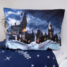Jerry Fabrics Obliečky z mikrovlákna 140x200 + 70x90 cm - Harry Potter "Hogwarts Night"