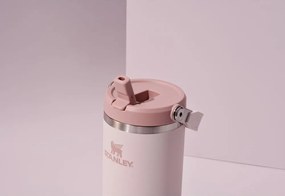 Svetloružová termoska z nehrdzavejúcej ocele 410 ml IceFlow™ Flip Straw 2.0 Tumbler Rose Quartz – Stanley