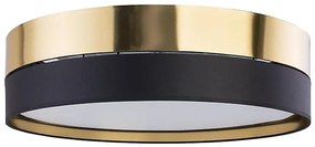 Stropné svietidlo HILTON 4xE27/15W/230V pr. 60 cm mosadz/čierna