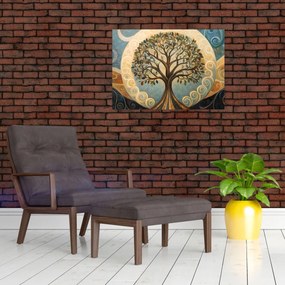 Obraz – Strom života a špirály (70x50 cm)