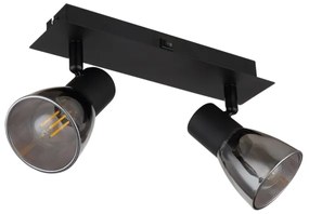 Globo 54307-2 - Nástenné bodové svietidlo CLAUDE 2xE14/40W/230V čierna