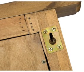 furniture-nabytek.cz - Masívna sada kúpeľňového nábytku Rangoon z recyklovanej borovice, lakovaná, hnedá