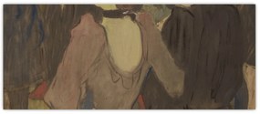 Obraz - Henri de Toulouse-Lautrec, La Goulue and Her Sister, reprodukcia (120x50 cm)