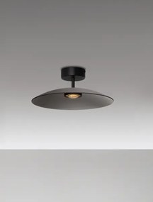 LED čierno-dymová dizajnové stropné svietidlo Polifemo 40