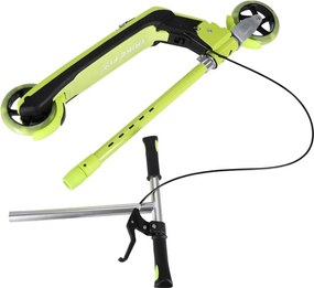 KIK Detská skladacia kolobežka Trike Fix, LED kolesá, neónovo zelená