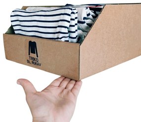 Úložné boxy na oblečenie, organizéry do skrine EKO KARTON 30 x 47 cm