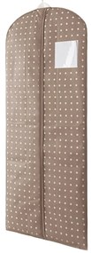 Béžový obal na šaty Compactor Dots, 137 cm