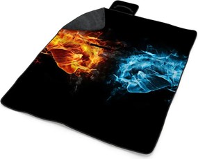 Sablio Plážová deka Ohnivé päste: 200x140 cm