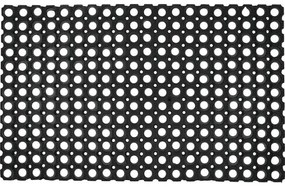 Rohožka pred dvere Domino gumená čierna 50 x 80 cm