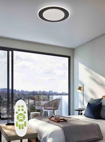 TOP LIGHT Svetlo nástenné-stropné Norman 40C RC, Čierna