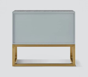 Komoda Stilig ST363 100 cm šampanská/zlatá