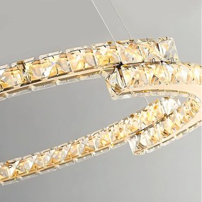 Toolight Toolight, LED závesné osvetlenie 60cm, 45W, 4000K, 2500lm, APP1771-CP, zlatá, OSW-04349
