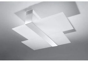 Sollux SL.0188 - Stropné svietidlo MASSIMO 2xE27/60W/230V biela/chróm
