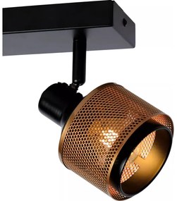 Lucide 77980/02/30 - Bodové svietidlo RAFA 2xE14/40W/230V čierna/bronz