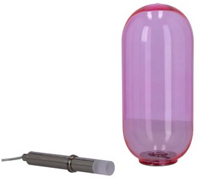 Fialové LED závesné svietidlo so skleneným tienidlom ø 13 cm Fiuggi – Candellux Lighting