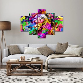 Obraz - 3D obraz leva (150x105 cm)