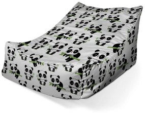 Sablio Sedací vak Lounge Pandy s vetvičkou - 80 x 95 x 50 cm