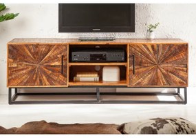 TV-skrinka 40527 145cm Wood Art Drevo Mango Hnedá  - Komfort-nábytok