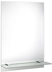 Aqualine Aqualine, Zrkadlo 50x70cm, vrátane závesov a otvorov pre polici, 22429