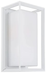 Globo 31982W - Vonkajšie nástenné svietidlo LOGANA 1xE27/60W/230V IP44 biela