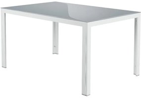 Livarno home Hliníkový záhradný stôl Houston + Hliníkové kreslo Houston s vysokým operadlom, 6 kusov  (800008274)