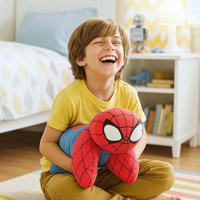 Multifunkčný relaxačný vankúš Spiderman - 2v1 vankúš aj plyšová hračka - 45 x 36 cm