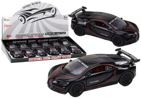 LEAN TOYS Športové auto 1:32, kovové - čierna