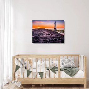 Sklenený obraz majáku (70x50 cm)