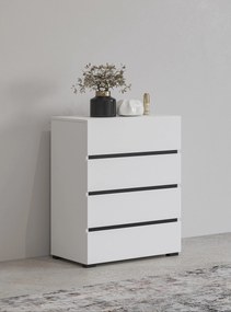 Komoda Crossroad H W27 (biela + čierna). Akcia -10%. Vlastná spoľahlivá doprava až k Vám domov. 1118185