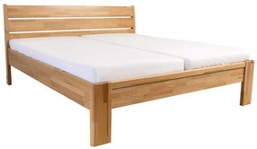 Manželská posteľ z buku Veron, 180x200 cm, Lakovaná čírim lakom