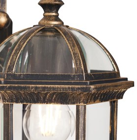 Klasické vonkajšie nástenné svietidlo antické zlato IP44 - Glasgow