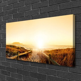 Obraz Canvas Chodník pláž more 140x70 cm