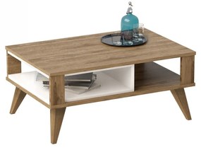 Konferenční stolek Ionis 90 cm dub/bílý
