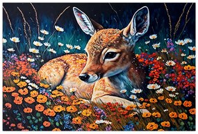Obraz - Maľované srne (90x60 cm)
