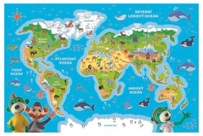 TREFL Puzzle Treflíci poznávají zvířátka světa 48 dílků