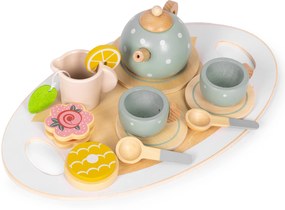 Drevený čajový set 14 dielov ECOTOYS