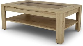 Konferenčný stolík so zásuvkou Roman, dub artisan