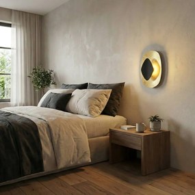 Toolight Toolight, LED nástenné svietidlo, 13W, APP1270, čierna-zlatá, OSW-06583