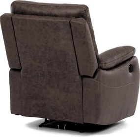 Polohovacie kreslo hnedé, elektrické TV-4094 BR3