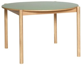 Okrúhly jedálenský stôl z dubového dreva ø 115 cm Oblique – Hübsch