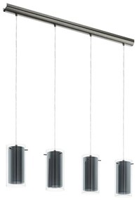 Eglo 99287 - Luster na lanku PINTO TEXTIL 4xE27/16W/230V