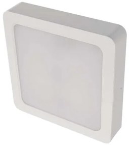 EMOS Prisadené stropné LED osvetlenie RUBIC, 24W, denná biela, štvorcové, biele