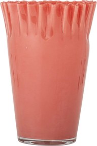 Bloomingville Sklenená váza Janine Orange 30 cm
