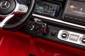 LEAN CARS Elektrické autíčko Mercedes G63 XXL červené 4x4